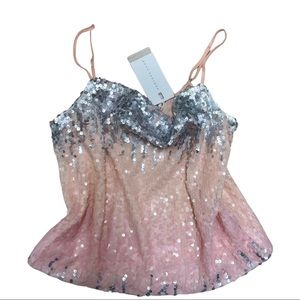 Ombré sequin tank In size XS - NEW WITH TAGS ATTACHED- NEVER WORN